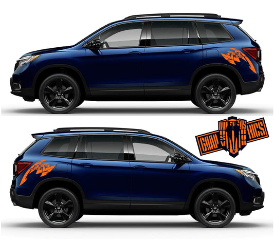 Decal Sticker Vinyl Side Racing Stripes for Honda Passport - Brothers-Graphics