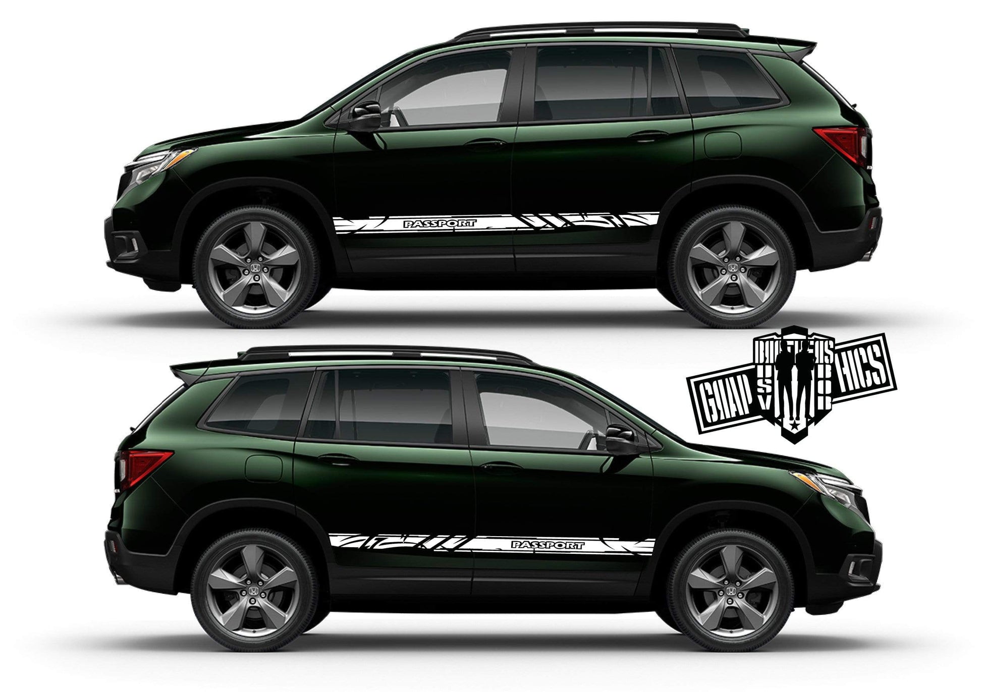 Decal Sticker Vinyl Side Racing Stripes for Honda Passport - Brothers-Graphics