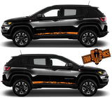 Decal Sticker Vinyl Side Racing Stripes for Jeep Compass - Brothers-Graphics
