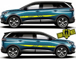 Decal Sticker Vinyl Side Racing Stripes for Peugeot 5008 - Brothers-Graphics