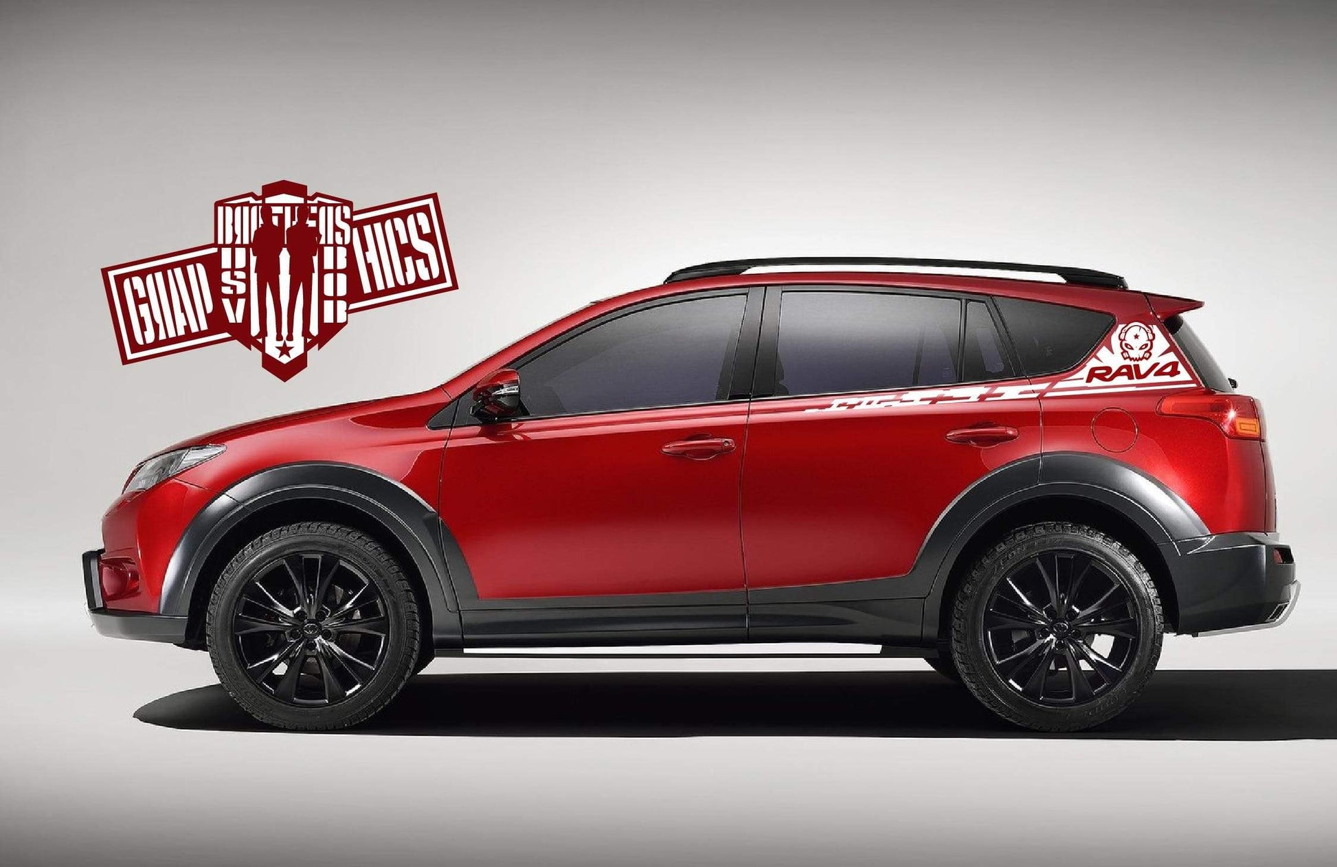 Decal Sticker Vinyl Side Racing Stripes for Toyota Rav4 - Brothers-Graphics