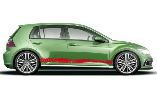 Decal Sticker Vinyl Side Racing Stripes for VW Golf