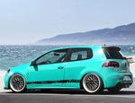 Decal Sticker Vinyl Side Racing Stripes for VW Golf