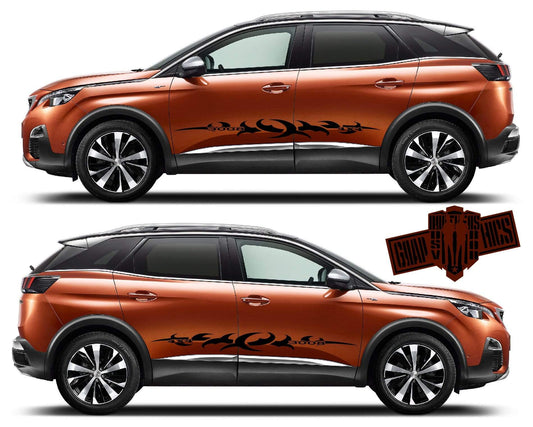 Decal Stickers Car Racing Vinyl Decal Sticker for Peugeot 3008 - Brothers-Graphics