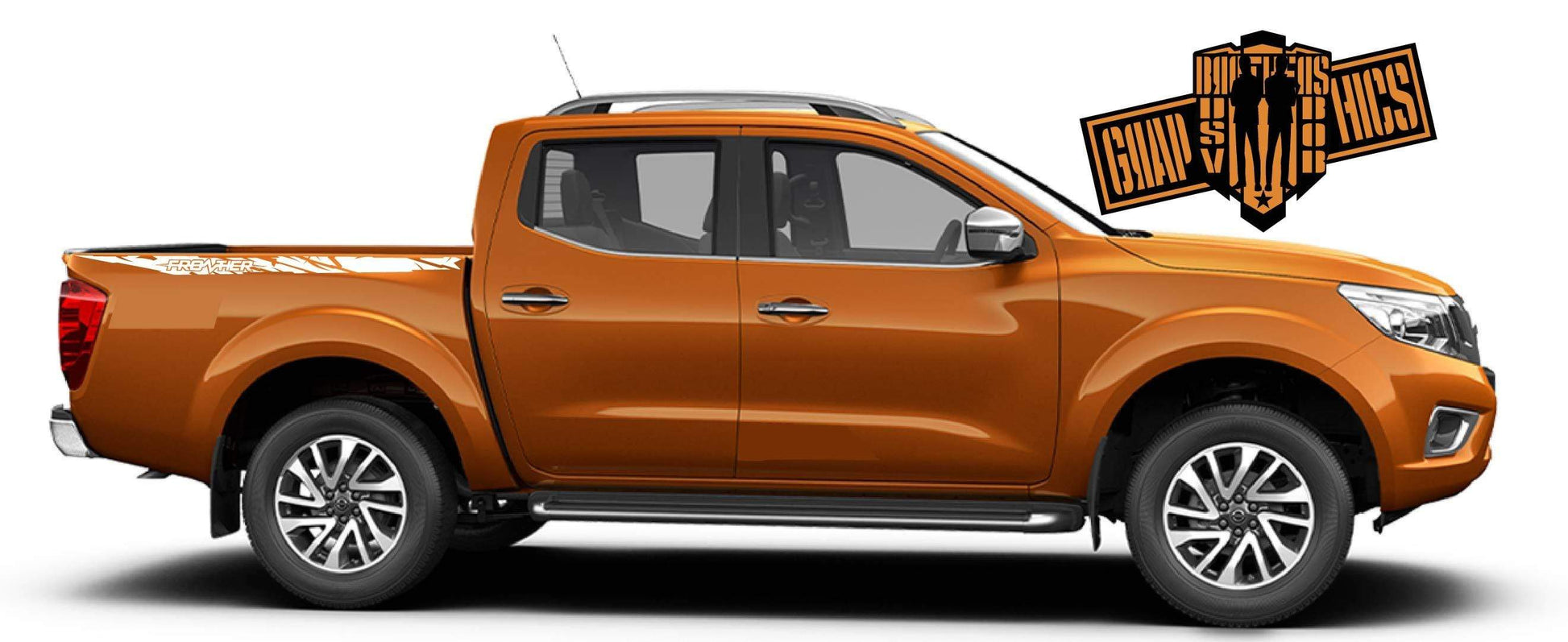 Decal Stickers Racing Vinyl Decal Sticker for Nissan Frontier - Brothers-Graphics