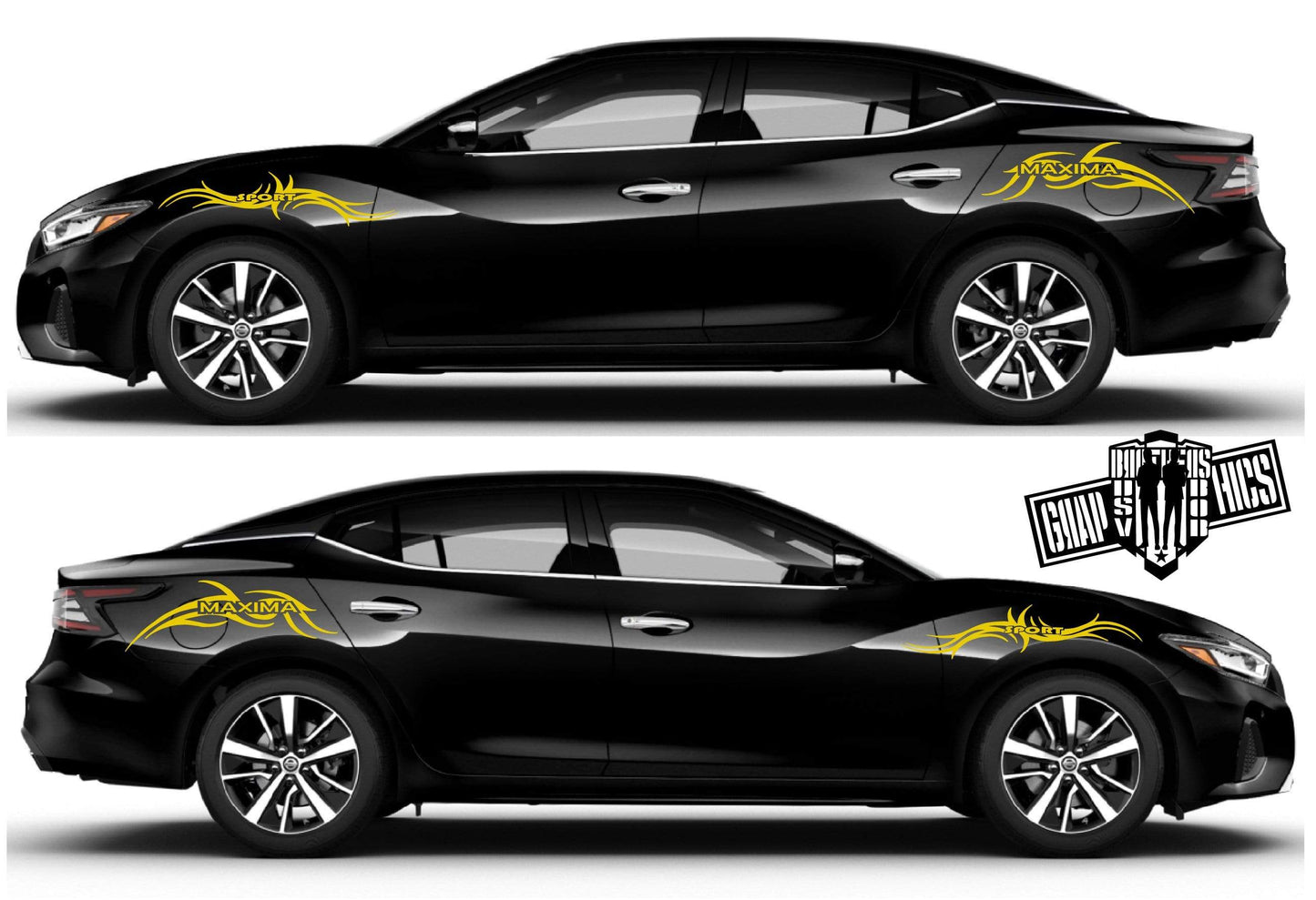 Decal Stickers Racing Vinyl Decal Sticker for Nissan Maxima - Brothers-Graphics