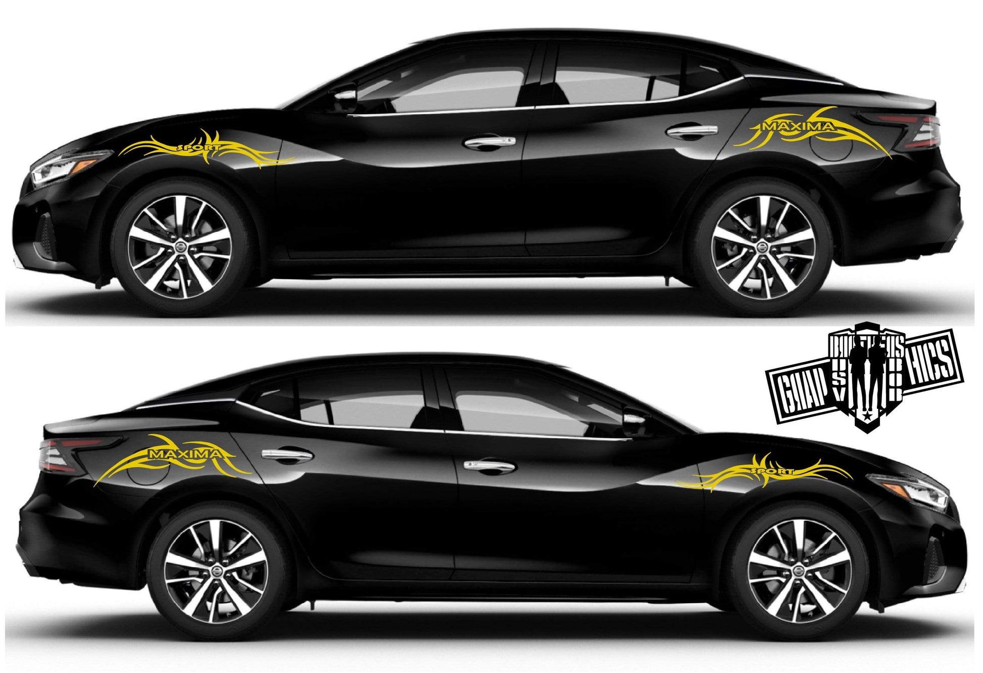 Decal Stickers Racing Vinyl Decal Sticker for Nissan Maxima - Brothers-Graphics