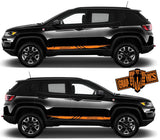 Decal Vinyl Racing Stripe Stickers For Jeep Compass created - Brothers-Graphics