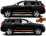 Decal Vinyl Racing Stripe Stickers For Jeep Grand Cherokee created - Brothers-Graphics