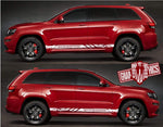 Decal Vinyl Racing Stripe Stickers For Jeep Grand Cherokee created - Brothers-Graphics