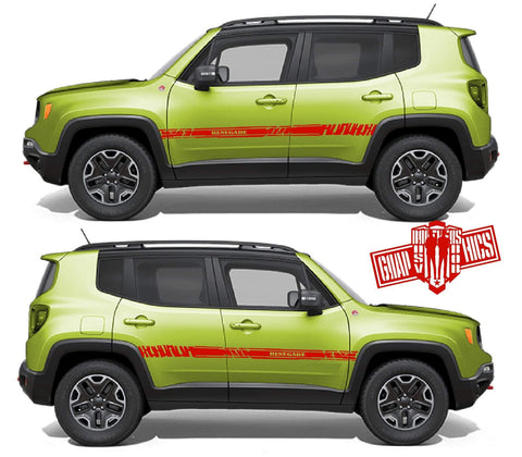 Decal Vinyl Racing Stripe Stickers For Jeep Renegade - Brothers-Graphics