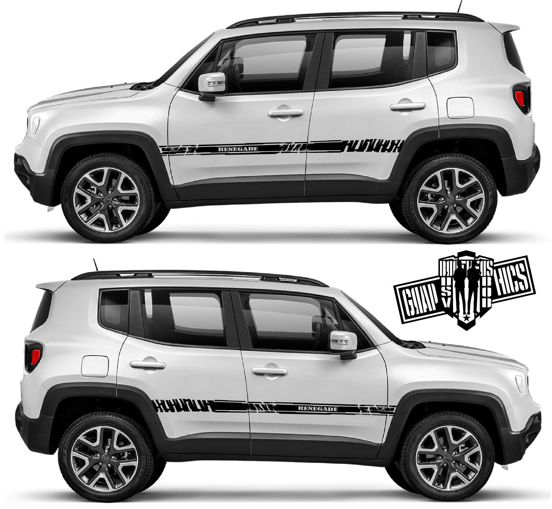 Decal Vinyl Racing Stripe Stickers For Jeep Renegade - Brothers-Graphics