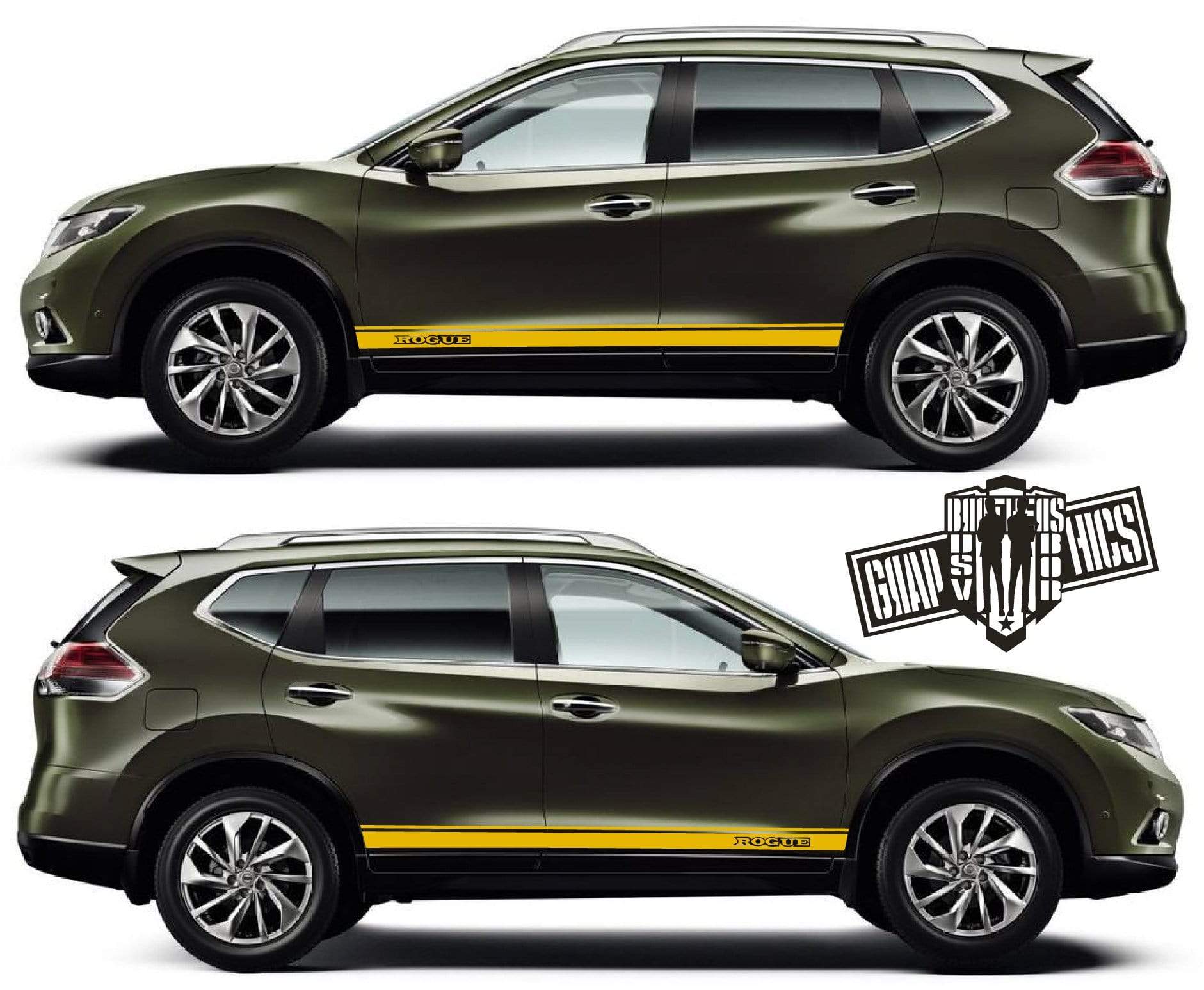 Decal Vinyl Racing Stripe Stickers For Nissan Rogue - Brothers-Graphics