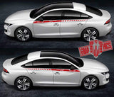 Decal Vinyl Racing Stripe Stickers For Peugeot 508 - Brothers-Graphics