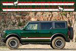 Vinyl Graphics Decals Compatible With Ford Bronco 2 Color Style Design Stickers
