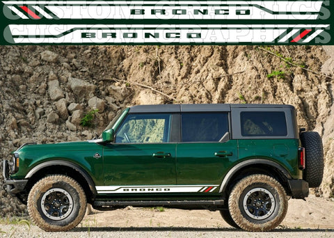 Vinyl Graphics Decals Compatible With Ford Bronco New Design Stickers