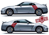 Decals Vinyl Racing Stripe Stickers For Nissan GT-R - Brothers-Graphics