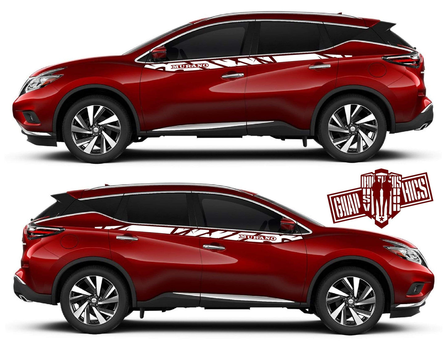 Premium Quality Stickers Compatible with Nissan Murano Unique Design Personalized Design BFF