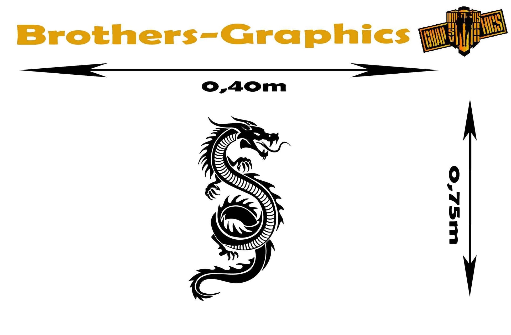 Vinyl Graphics Dragon graphic for car | UNIVERSAL STICKERS