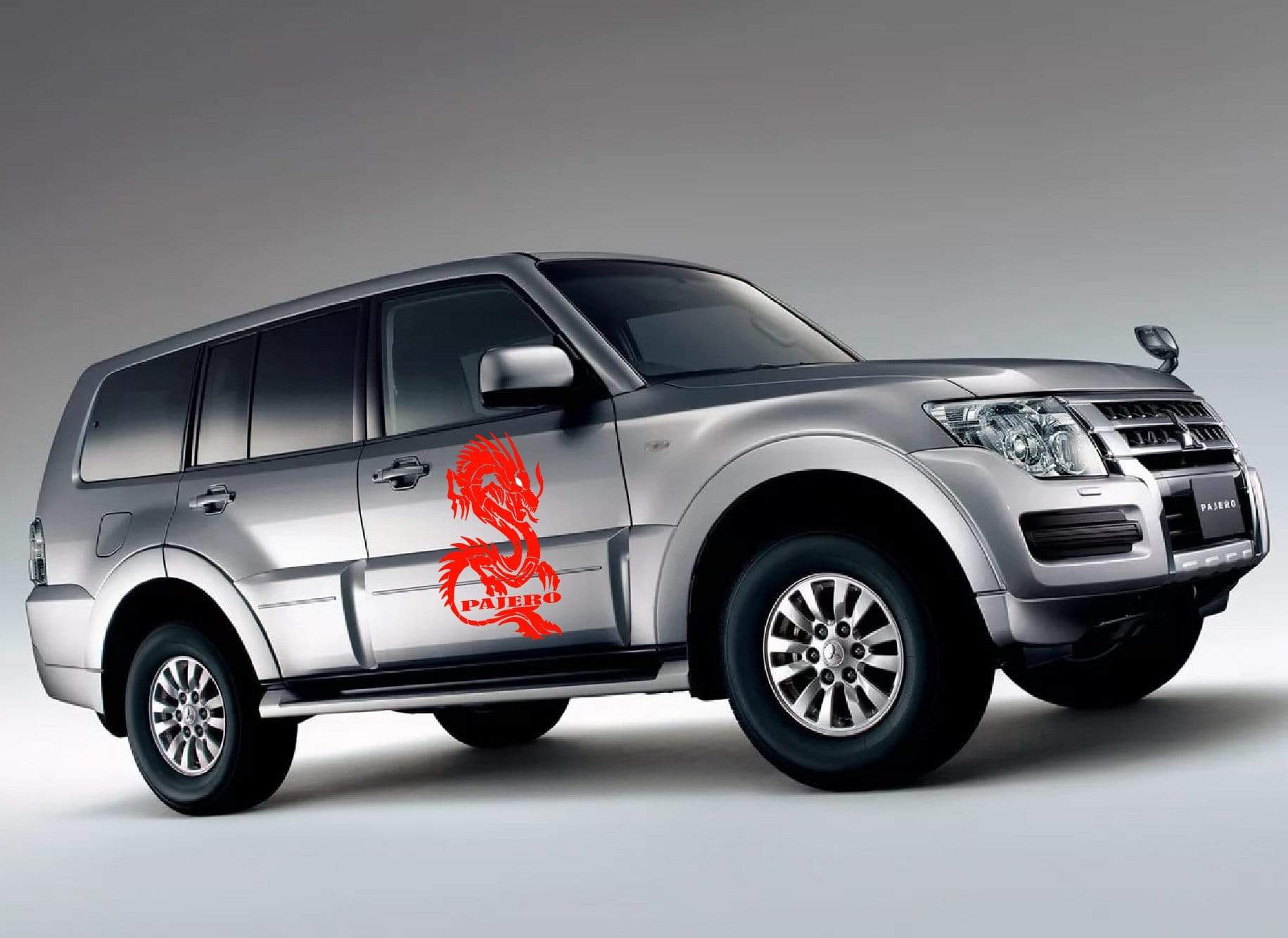 Premium Quality Stickers Compatible with Mitsubishi Pajero Dragon Design Decorative decal