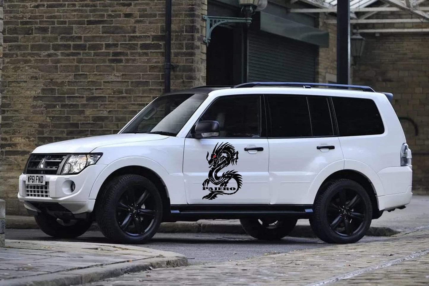 Premium Quality Stickers Compatible with Mitsubishi Pajero Dragon Design Decorative decal