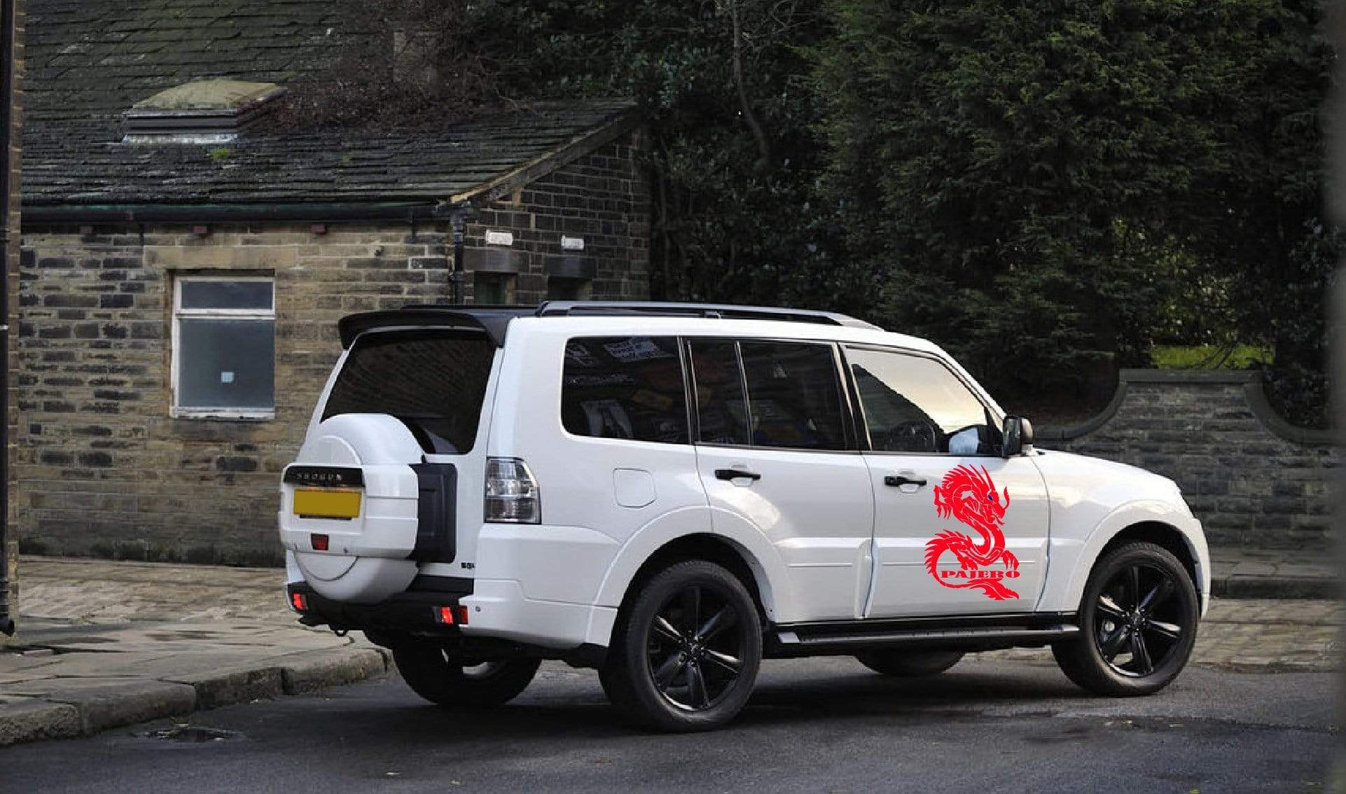 Premium Quality Stickers Compatible with Mitsubishi Pajero Dragon Design Decorative decal