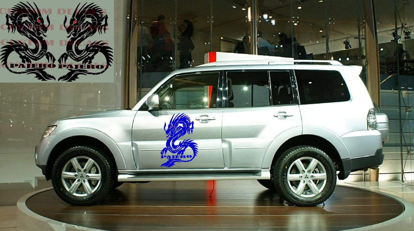 Premium Quality Stickers Compatible with Mitsubishi Pajero Dragon Design Decorative decal