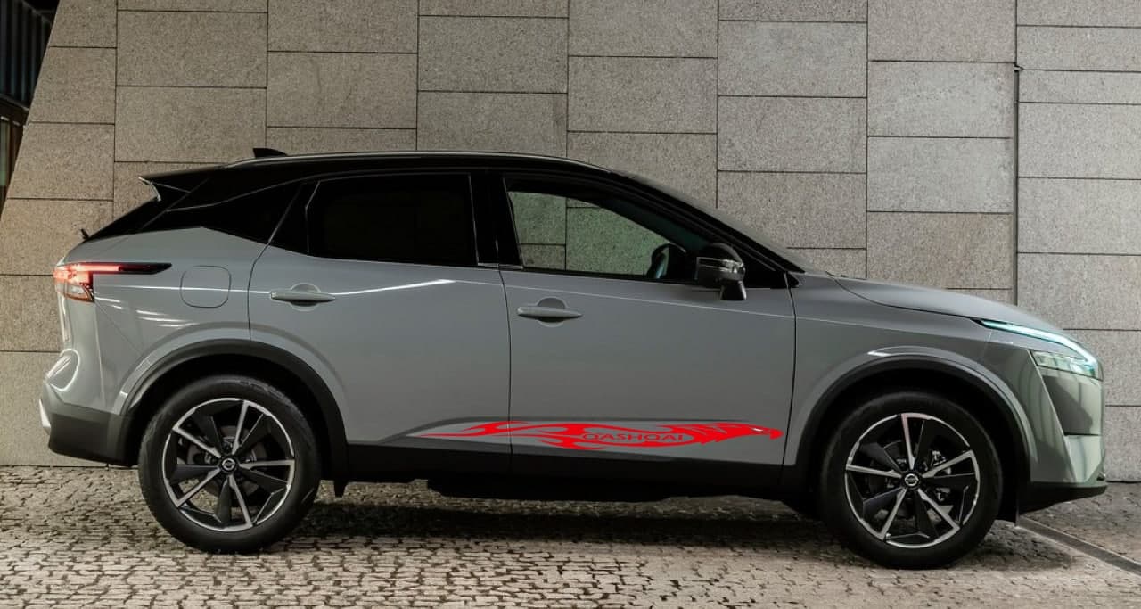 Vinyl Graphics Eagle Design Decal Sticker Side Door Stripe Stickers For Nissan Qashqai