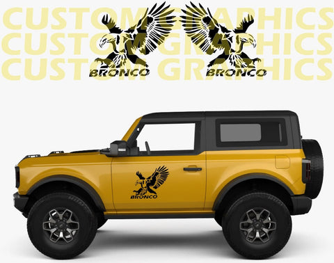 Vinyl Graphics Eagle Design Stickers Decals Vinyl Graphics Compatible With Ford Bronco