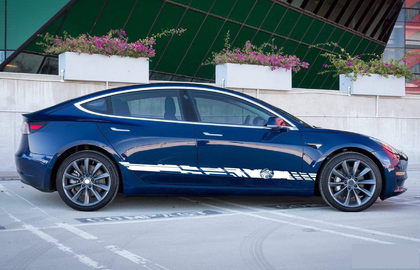 Vinyl Graphics Eagle Graphic For Tesla Model 3 | Model X Stickers | Model Y Stickers Tesla Model S decals