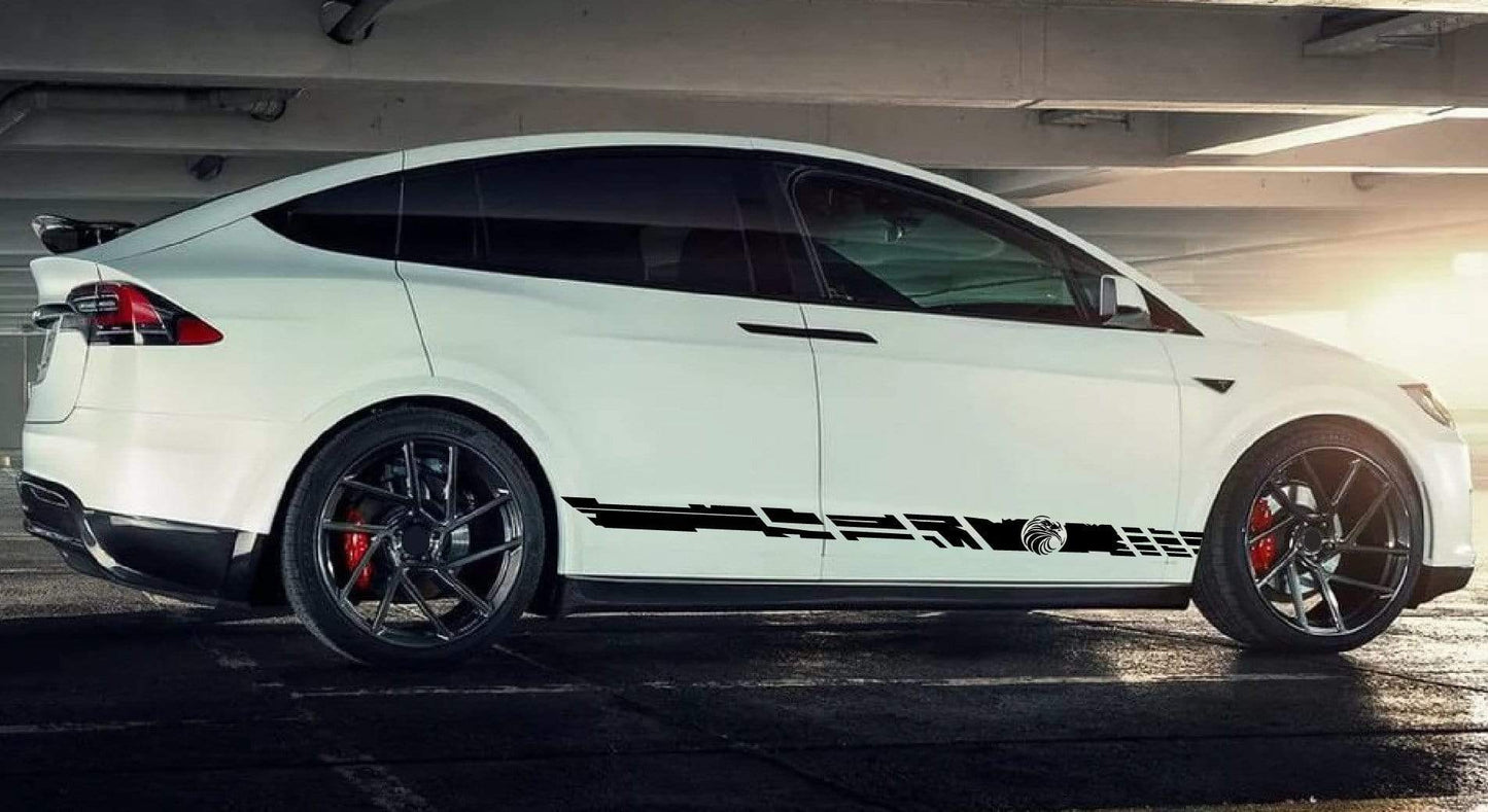 Vinyl Graphics Eagle Graphic For Tesla Model 3 | Model X Stickers | Model Y Stickers Tesla Model S decals