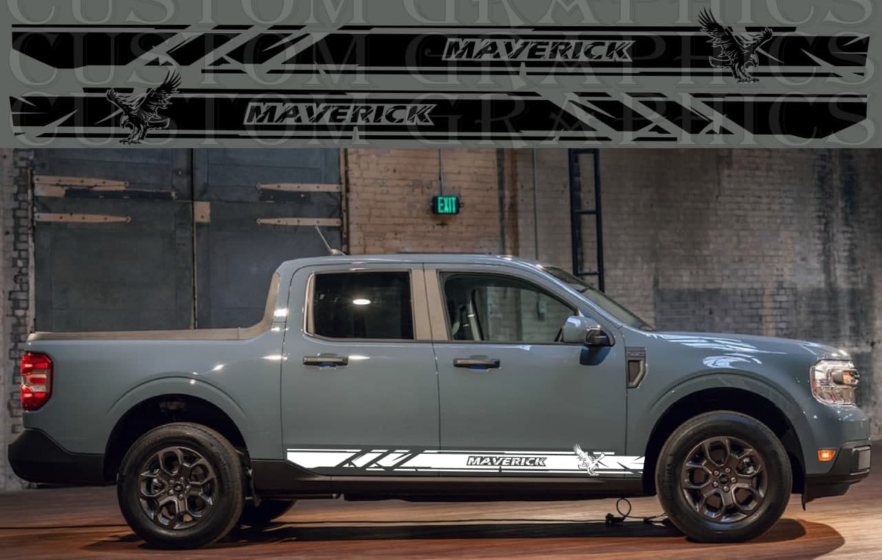 Vinyl Graphics Eagle Line Design Stickers Decals Vinyl Graphics Compatible With Ford Maverick