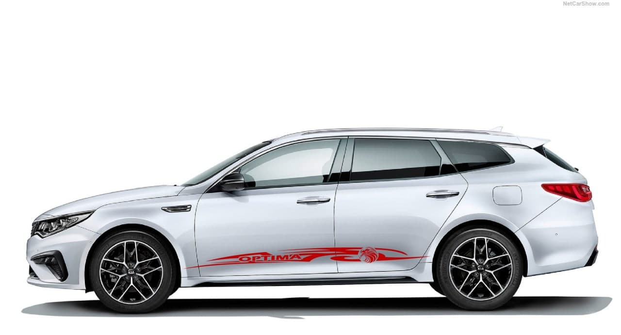 Vinyl Graphics Eagle Tribal Design Decal Sticker Vinyl Side Racing Stripes Compatible with Kia Optima