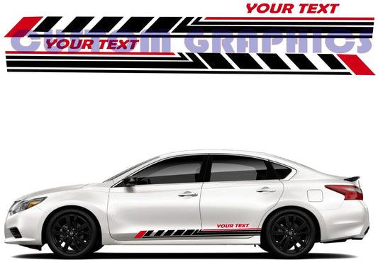 Vinyl Graphics Elegant graphic 2 colors universal sticker decal Kit for Car Any Vehicle | UNIVERSAL STICKERS