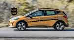 Premium Vinyl Stickers Compatible with Ford Fiesta Decorative car decals Unique Line Design