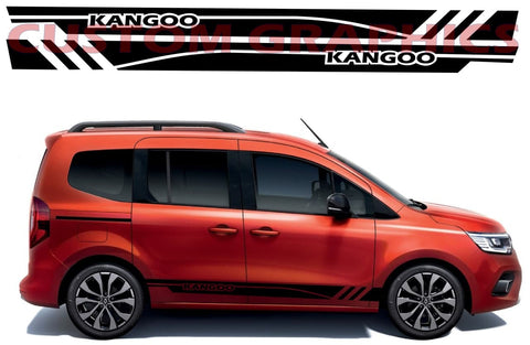 Vinyl Graphics Figure Design Graphic Racing Stripes Compatible with Renault Kangoo