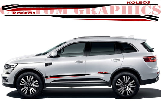 Vinyl Graphics Figure Line Design Graphic Racing Stripes Compatible with Renault Koleos