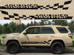 Vinyl Graphics Finish Logo Design Vinyl Stripes Compatible with Toyota 4Runner TRD-Pro 2022-4X4