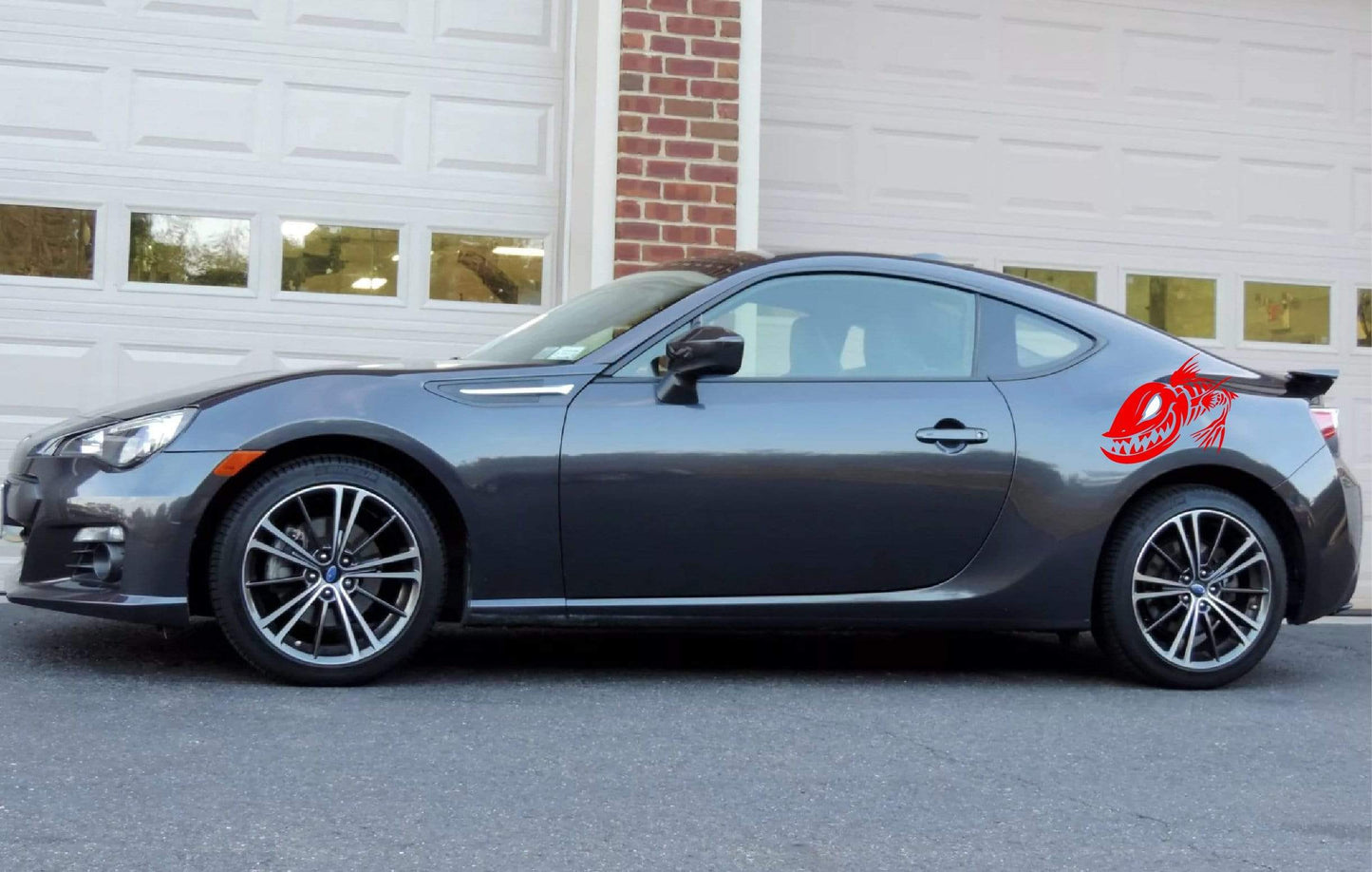 Premium Vinyl Stickers Compatible with Subaru BRZ Fish Bones Design BFF