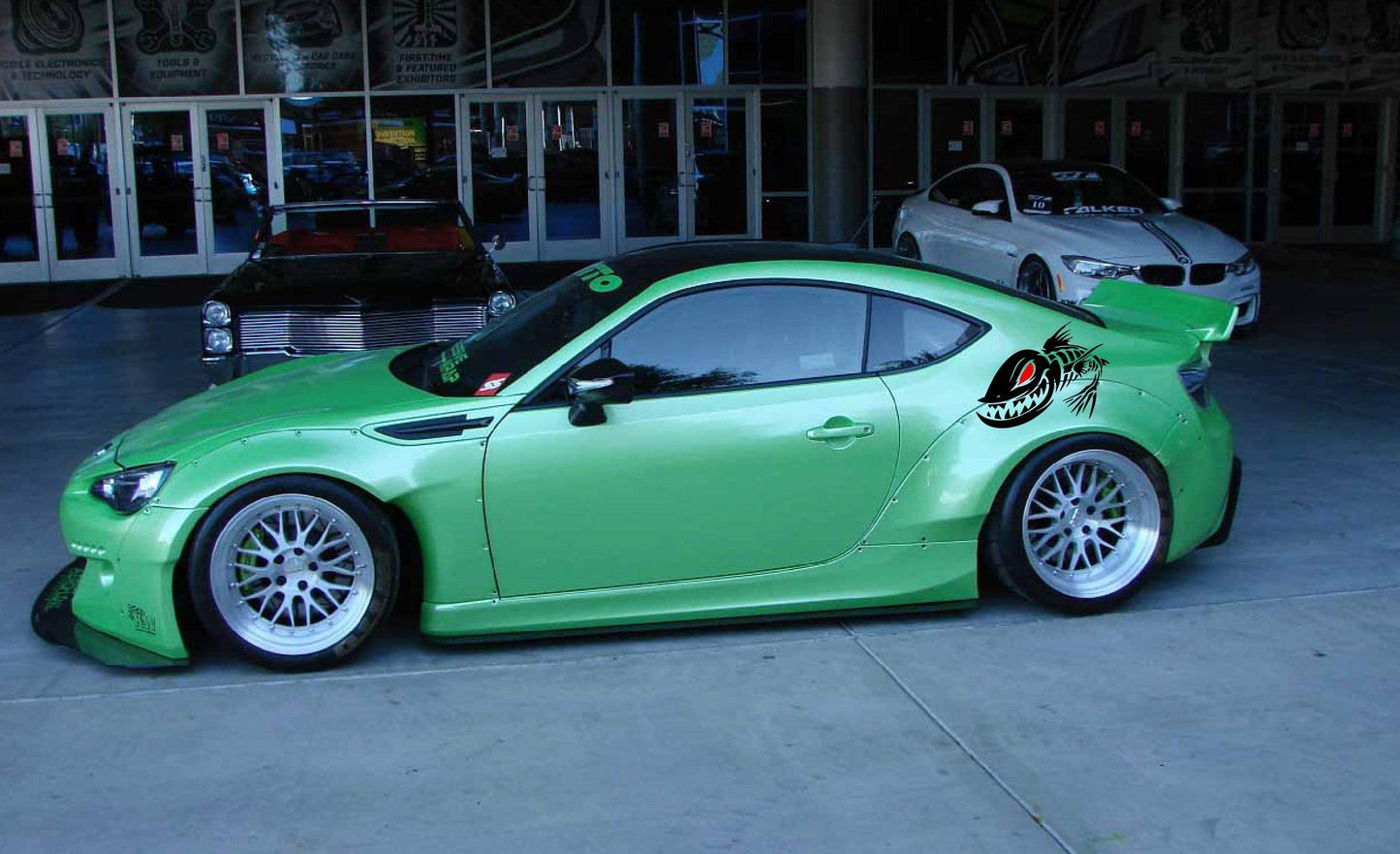 Premium Vinyl Stickers Compatible with Subaru BRZ Fish Bones Design BFF