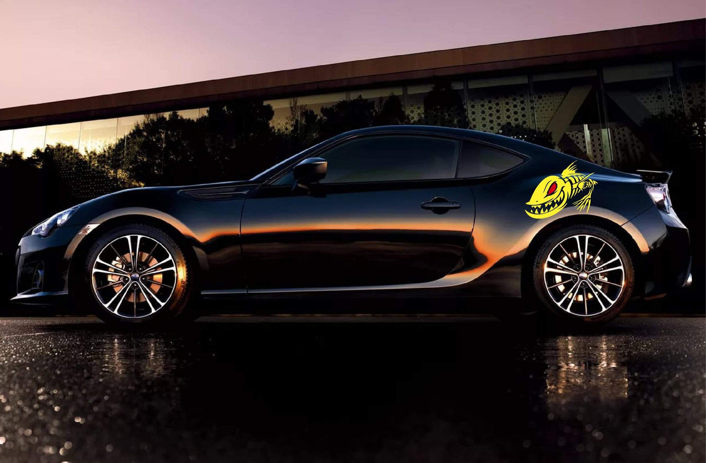 Premium Vinyl Stickers Compatible with Subaru BRZ Fish Bones Design BFF