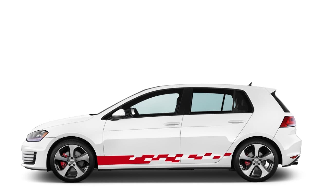 Vinyl Graphics Flame block Graphic new line sticker decal for Car Any Vehicle | UNIVERSAL STICKERS