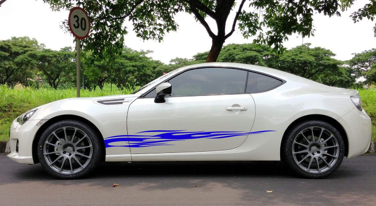 Premium Vinyl Stickers Compatible with Subaru BRZ Flame Design BFF