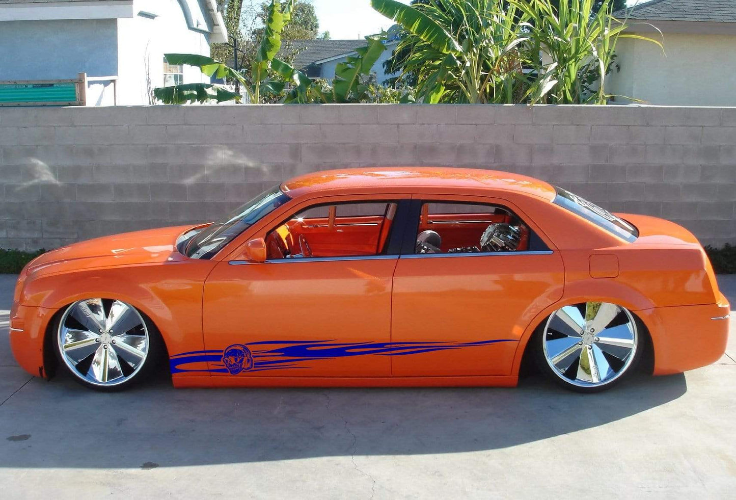 Kit graphique de crâne de flamme pour Chrysler 300 300S | Kit graphique Chrysler 300