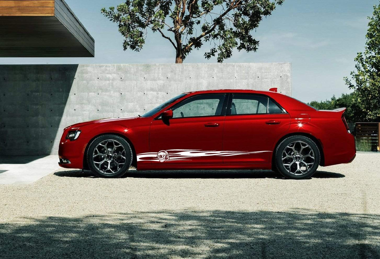 Kit graphique de crâne de flamme pour Chrysler 300 300S | Kit graphique Chrysler 300