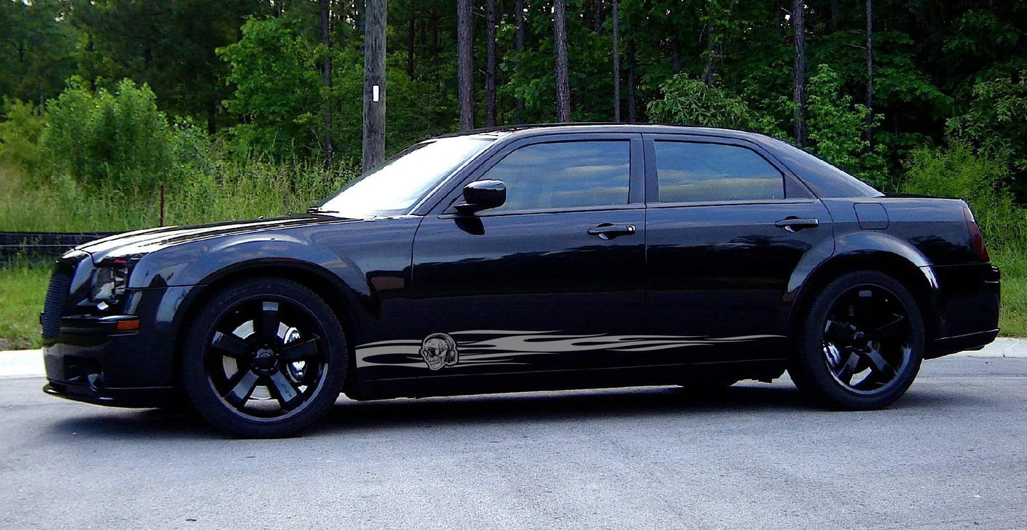 Kit graphique de crâne de flamme pour Chrysler 300 300S | Kit graphique Chrysler 300