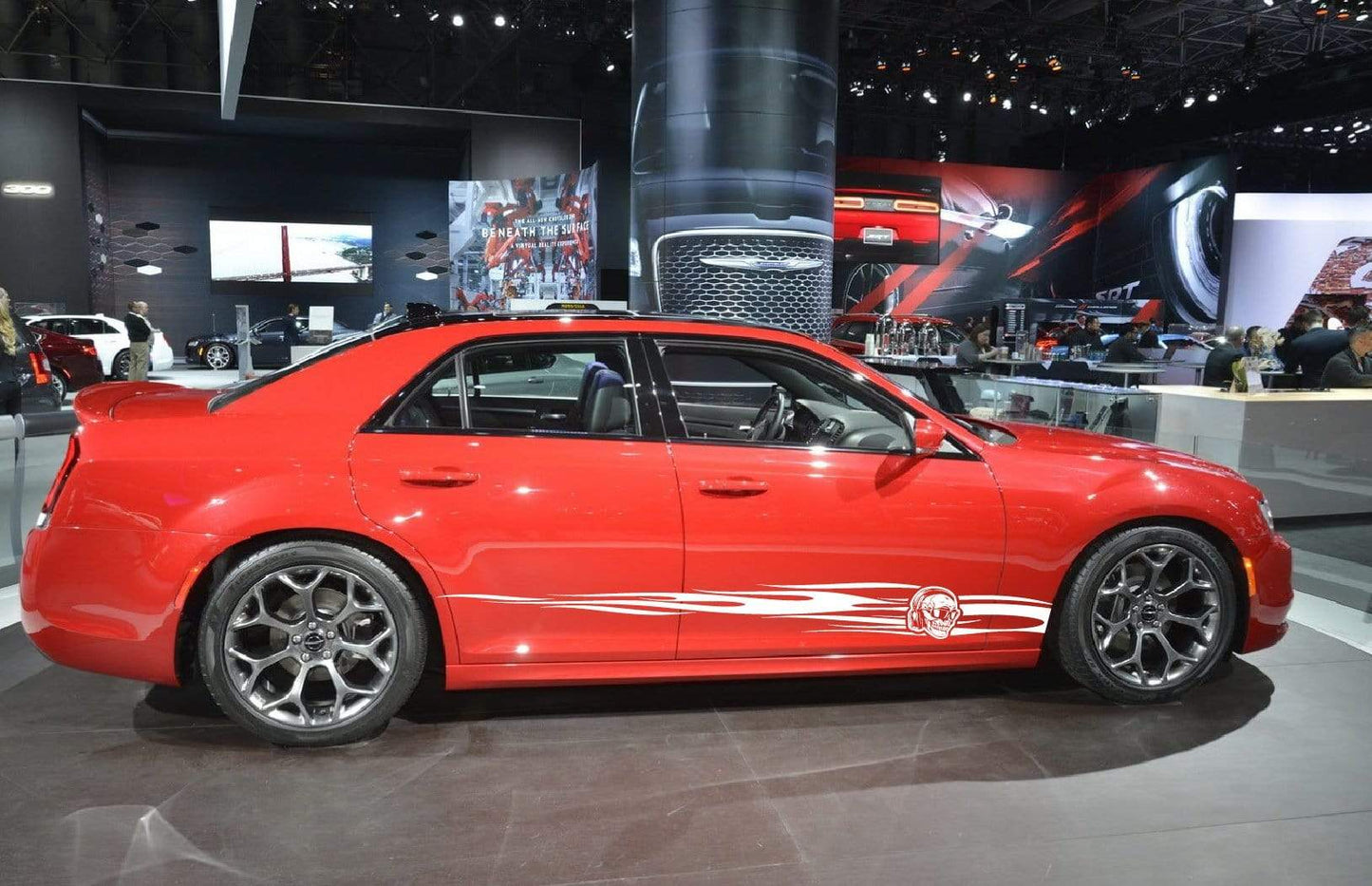 Kit graphique de crâne de flamme pour Chrysler 300 300S | Kit graphique Chrysler 300