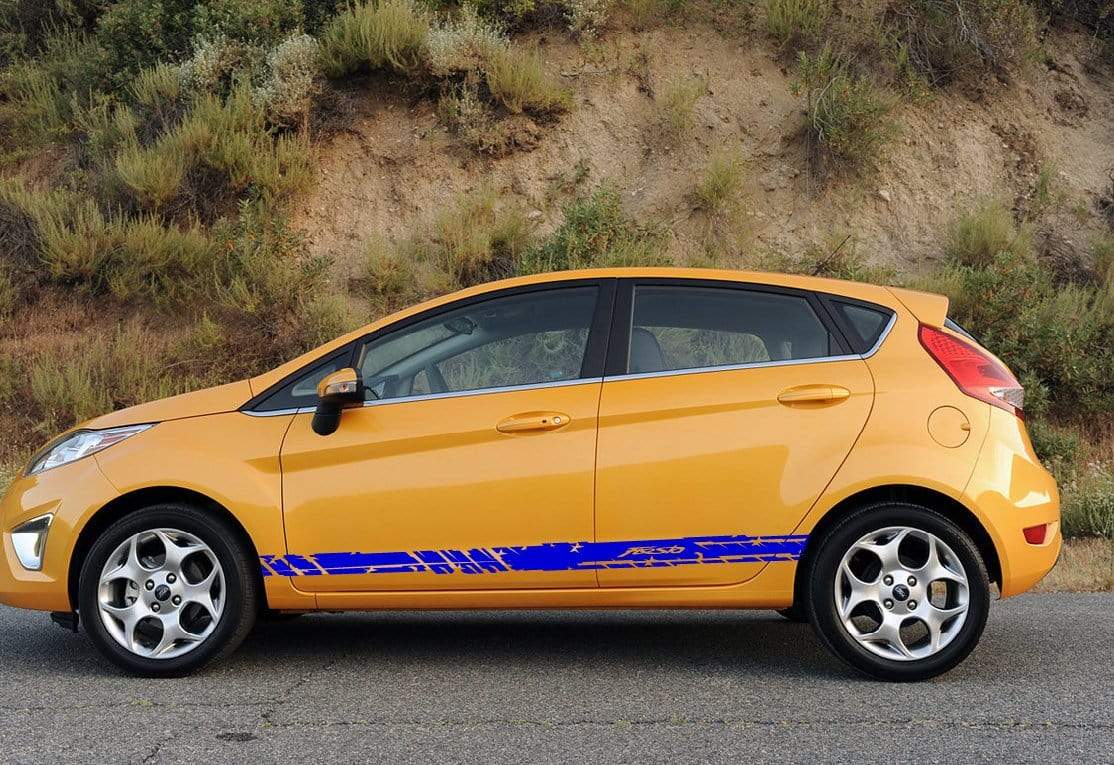 Premium Vinyl Stickers Compatible with Ford Fiesta Sticker Street Auto Unique Line Design