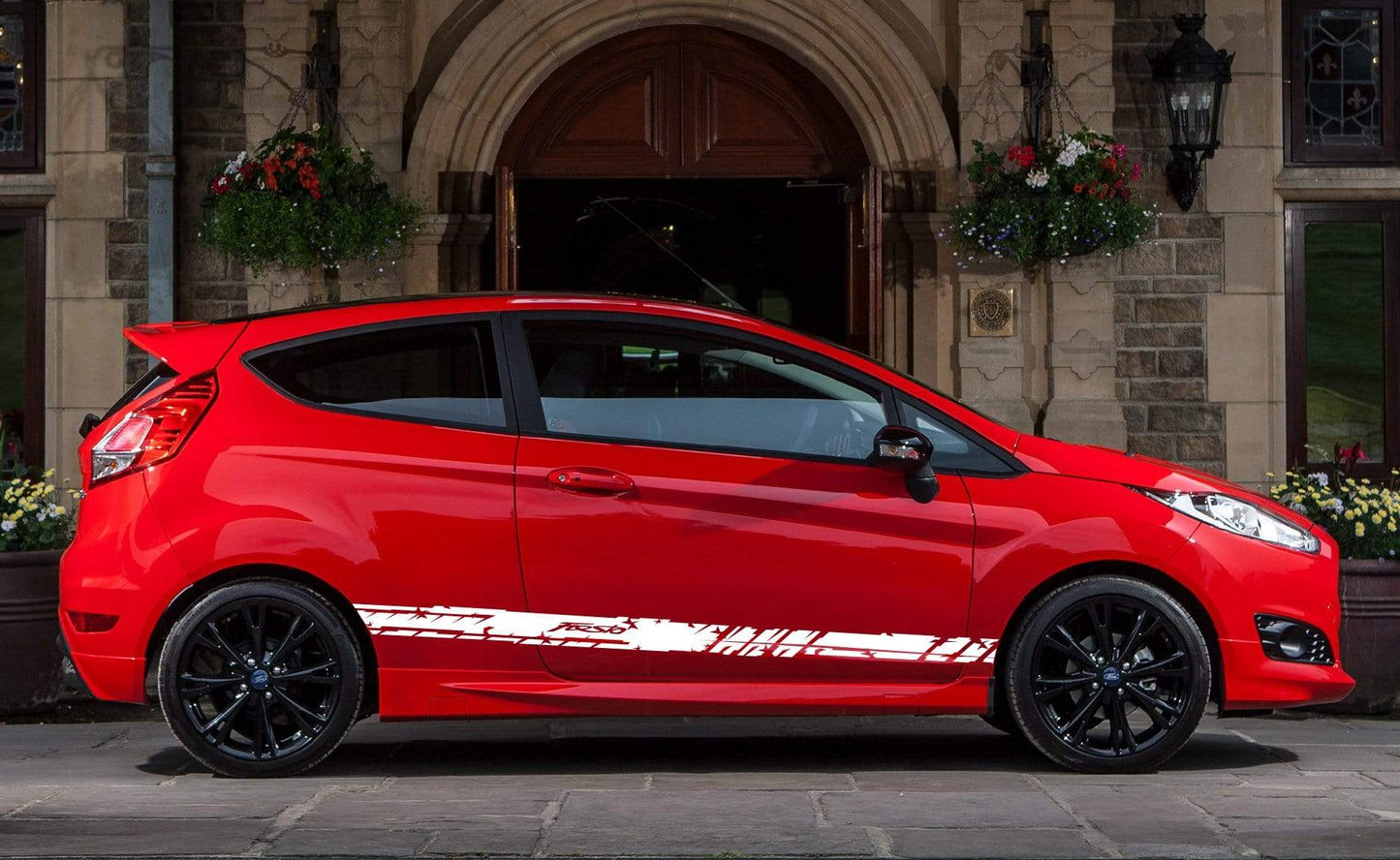 Premium Vinyl Stickers Compatible with Ford Fiesta Sticker Street Auto Unique Line Design