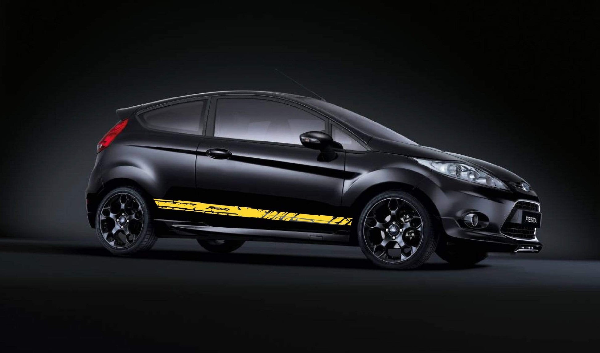 Premium Vinyl Stickers Compatible with Ford Fiesta Sticker Street Auto Unique Line Design